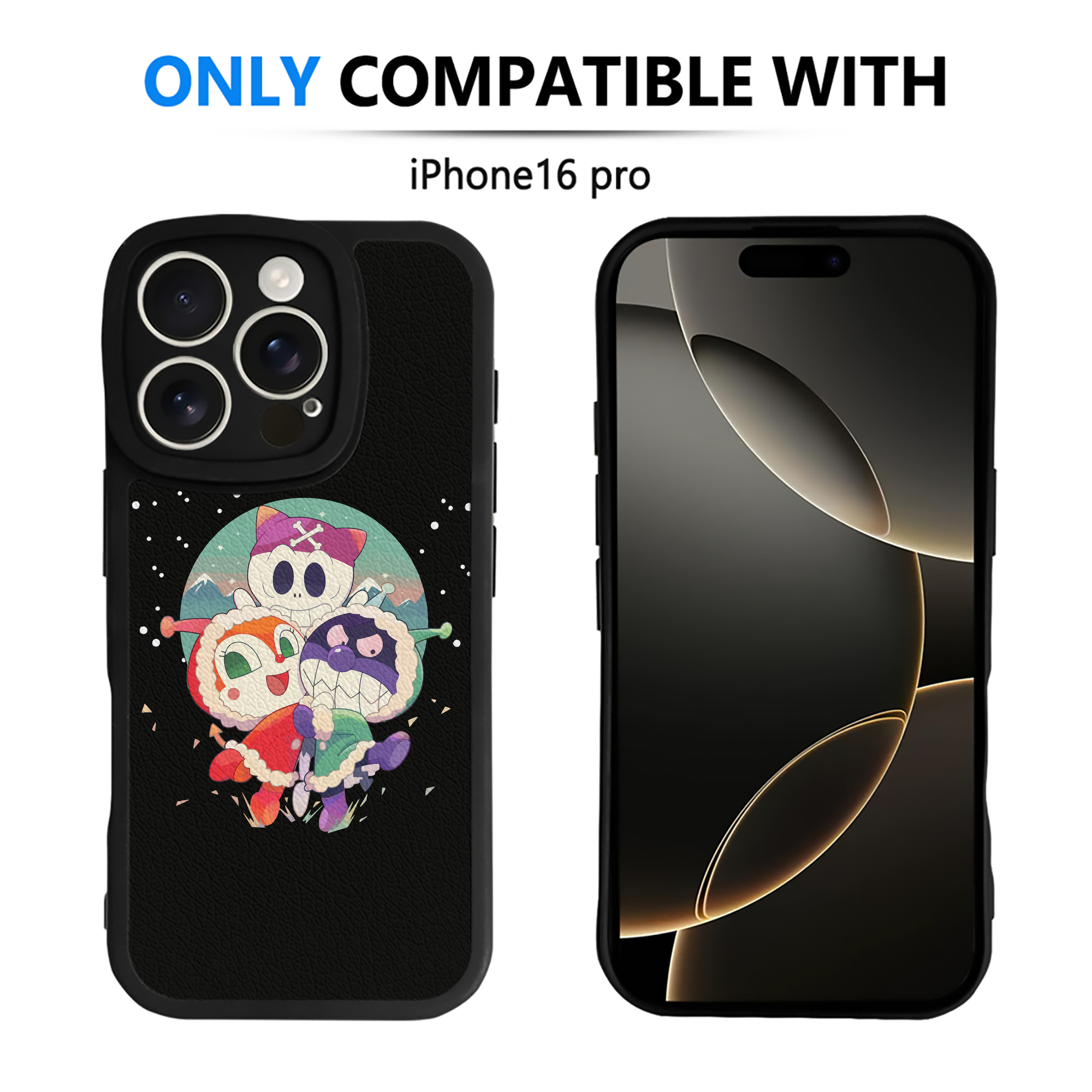 （画像用） アンパンマン Anpanman 【iPhone 16シリーズ対応】シリコンスマホケース（レザー調） 材質：シリコン